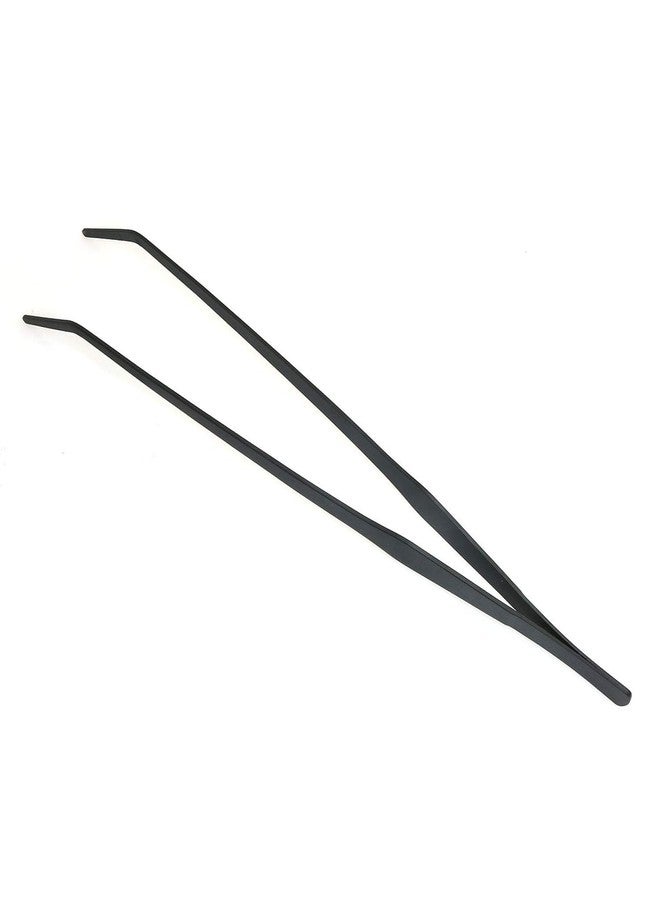 RLECS 15 inch Aquarium Tweezers Non-Slip Stainless Steel Curved Tweezer with Carbonation Protection Coating Fish Tank Cleaner Aquarium Accessories, Black - Image 4